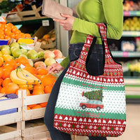 I Just Want To Camping Christmas Grocery Bag Xmas Holiday Patterns - Wonder Print Shop