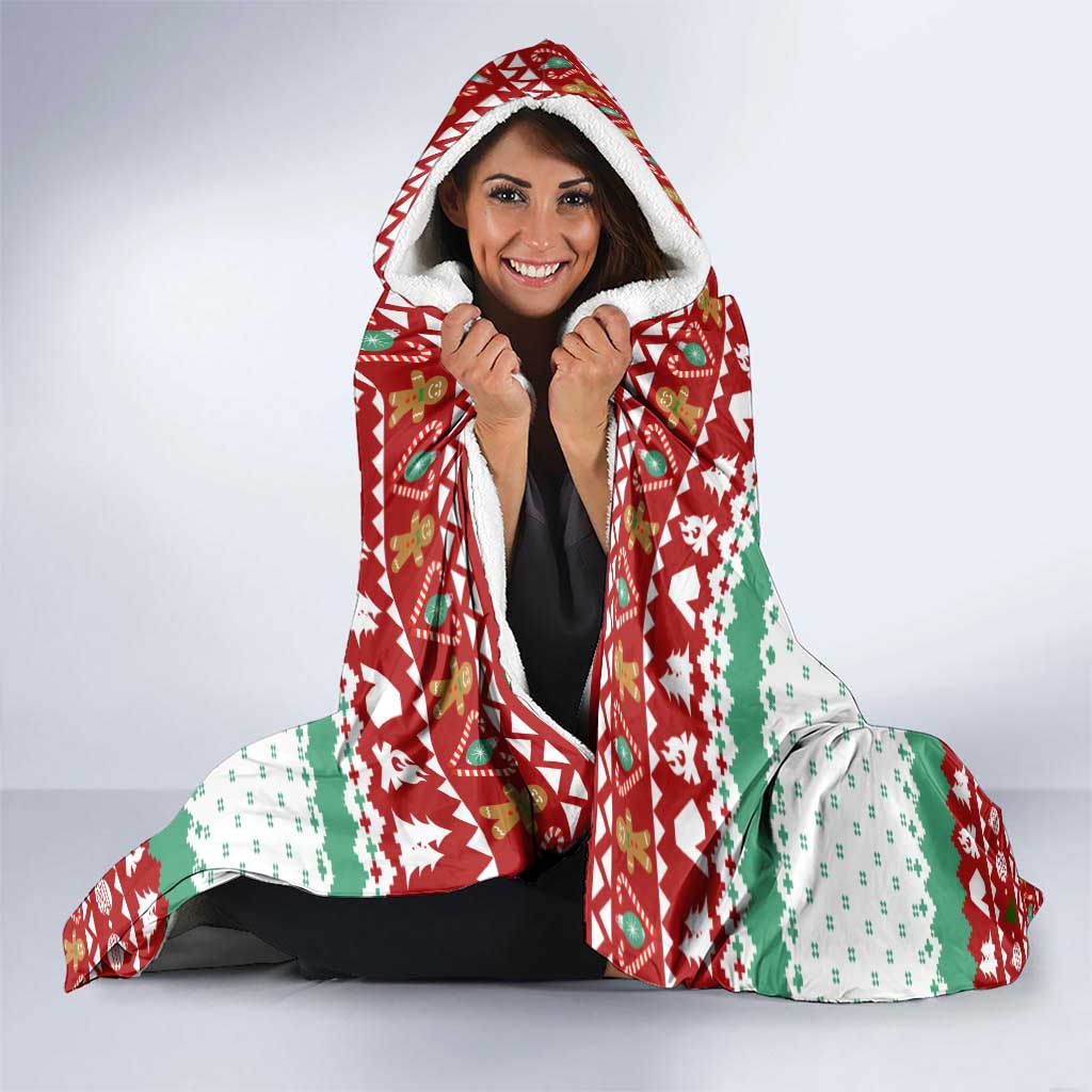 I Just Want To Camping Christmas Hooded Blanket Xmas Holiday Patterns - Wonder Print Shop