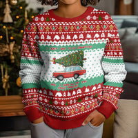 I Just Want To Camping Christmas Kid Ugly Christmas Sweater Xmas Holiday Patterns - Wonder Print Shop