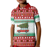 I Just Want To Camping Christmas Kid Polo Shirt Xmas Holiday Patterns - Wonder Print Shop