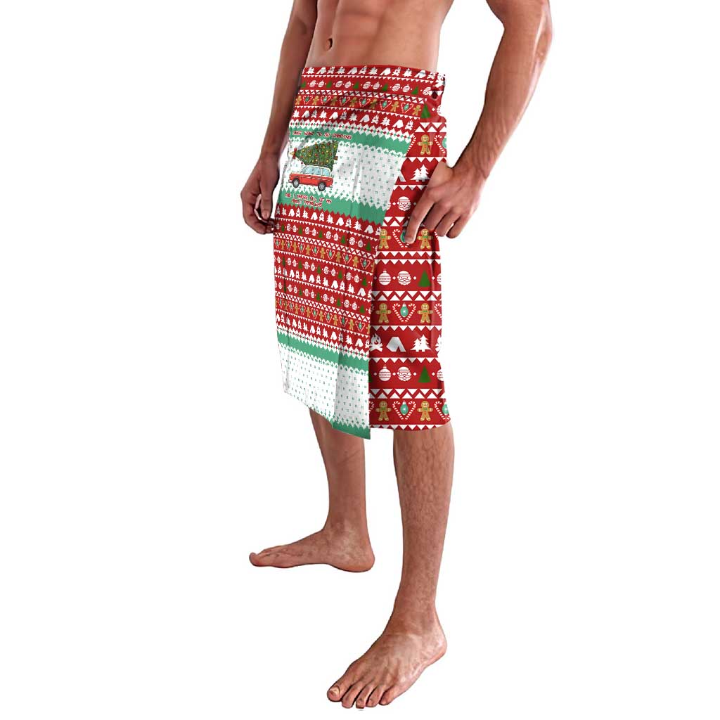 I Just Want To Camping Christmas Lavalava Xmas Holiday Patterns - Wonder Print Shop