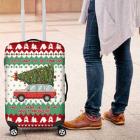 I Just Want To Camping Christmas Luggage Cover Xmas Holiday Patterns - Wonder Print Shop