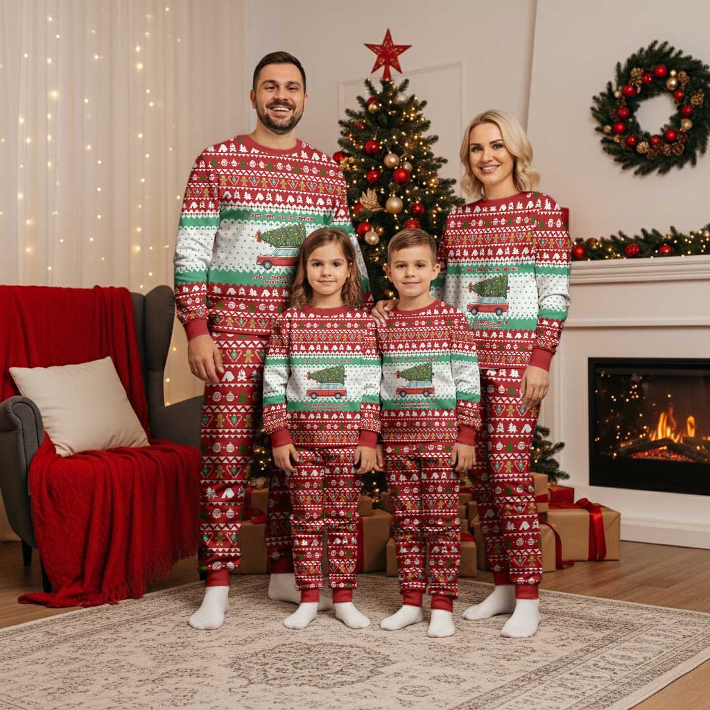 I Just Want To Camping Christmas Pajama Set Xmas Holiday Patterns - Wonder Print Shop
