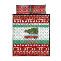 I Just Want To Camping Christmas Quilt Bed Set Xmas Holiday Patterns - Wonder Print Shop