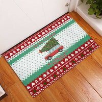 I Just Want To Camping Christmas Rubber Doormat Xmas Holiday Patterns - Wonder Print Shop