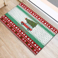 I Just Want To Camping Christmas Rubber Doormat Xmas Holiday Patterns - Wonder Print Shop