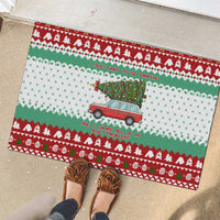 I Just Want To Camping Christmas Rubber Doormat Xmas Holiday Patterns - Wonder Print Shop