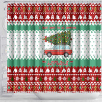 I Just Want To Camping Christmas Shower Curtain Xmas Holiday Patterns - Wonder Print Shop