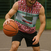 I Just Want To Camping Christmas Sleeveless Hoodie Xmas Holiday Patterns - Wonder Print Shop