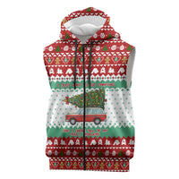I Just Want To Camping Christmas Sleeveless Zip Hoodie Xmas Holiday Patterns - Wonder Print Shop