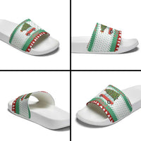 I Just Want To Camping Christmas Slide Sandals Xmas Holiday Patterns - Wonder Print Shop