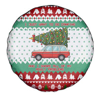 I Just Want To Camping Christmas Spare Tire Cover Xmas Holiday Patterns - Wonder Print Shop