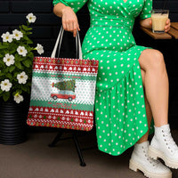 I Just Want To Camping Christmas Tote Bag Xmas Holiday Patterns - Wonder Print Shop