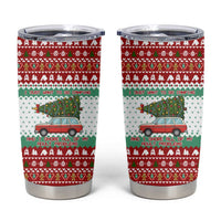 I Just Want To Camping Christmas Tumbler Cup Xmas Holiday Patterns - Wonder Print Shop