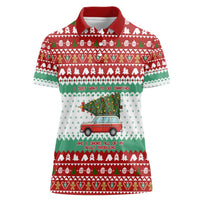 I Just Want To Camping Christmas Women Polo Shirt Xmas Holiday Patterns - Wonder Print Shop