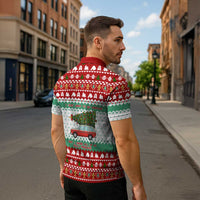 I Just Want To Camping Christmas Zipper Polo Shirt Xmas Holiday Patterns - Wonder Print Shop