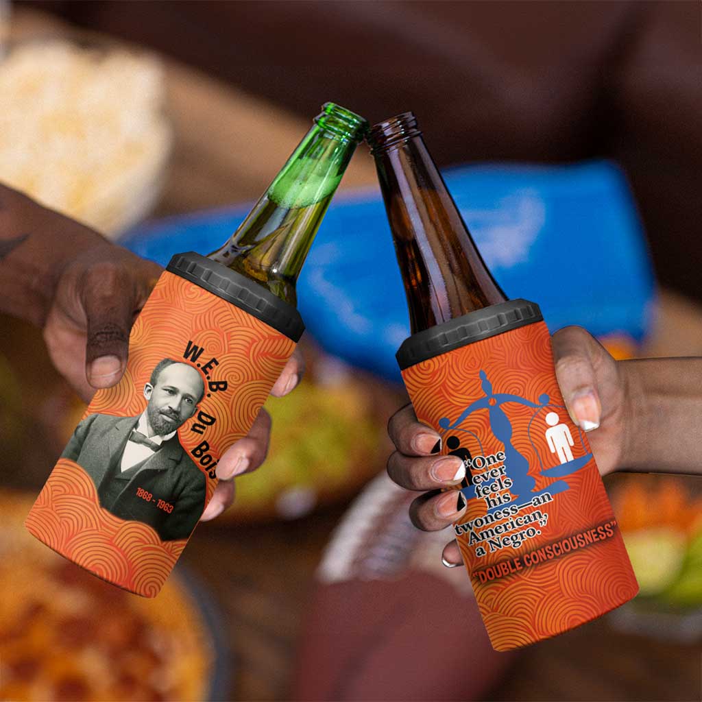 W.E.B. Du Bois Tribute 4 in 1 Can Cooler Tumbler W.E.B. Du Bois Tribute - Wonder Print Shop