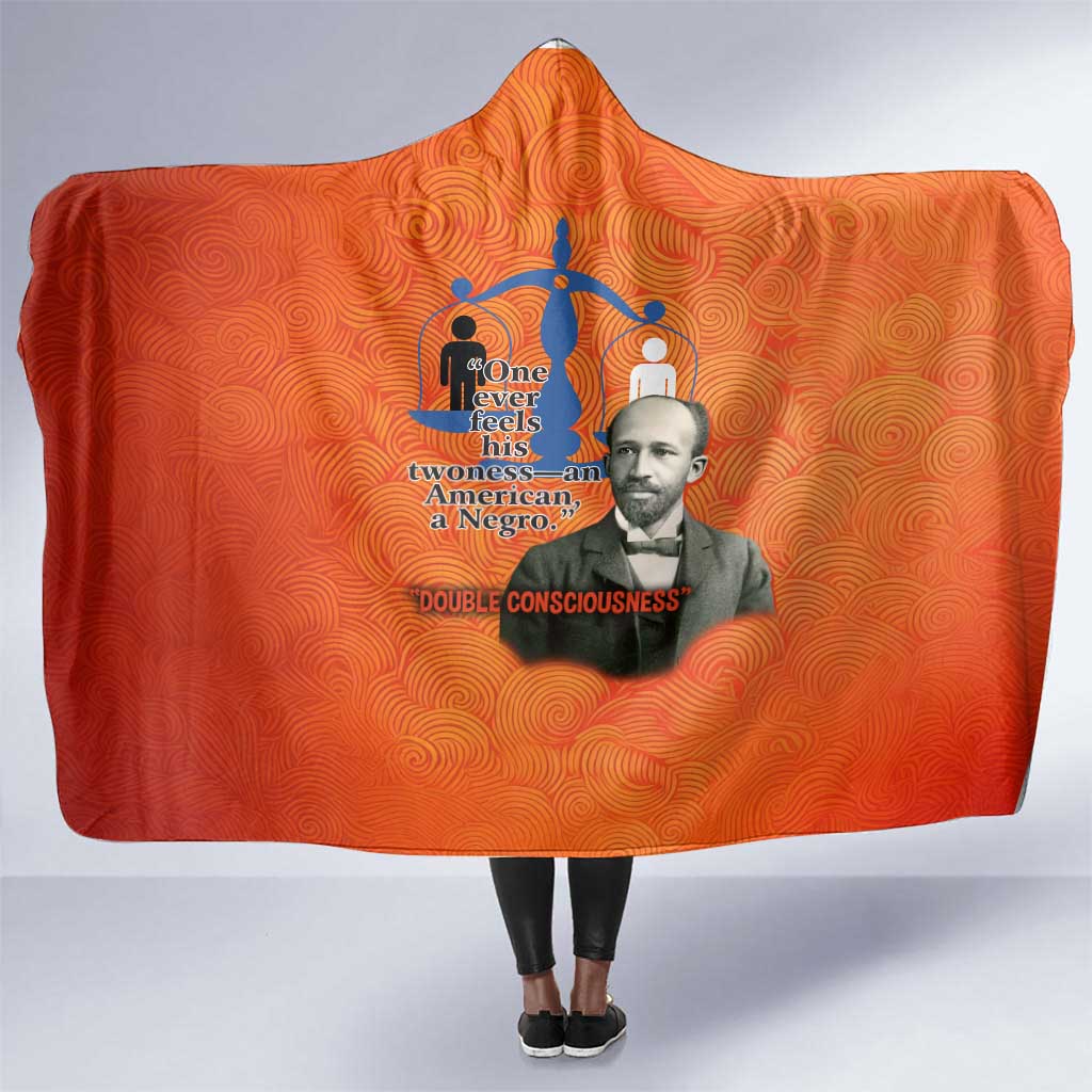W.E.B. Du Bois Tribute Hooded Blanket W.E.B. Du Bois Tribute - Wonder Print Shop