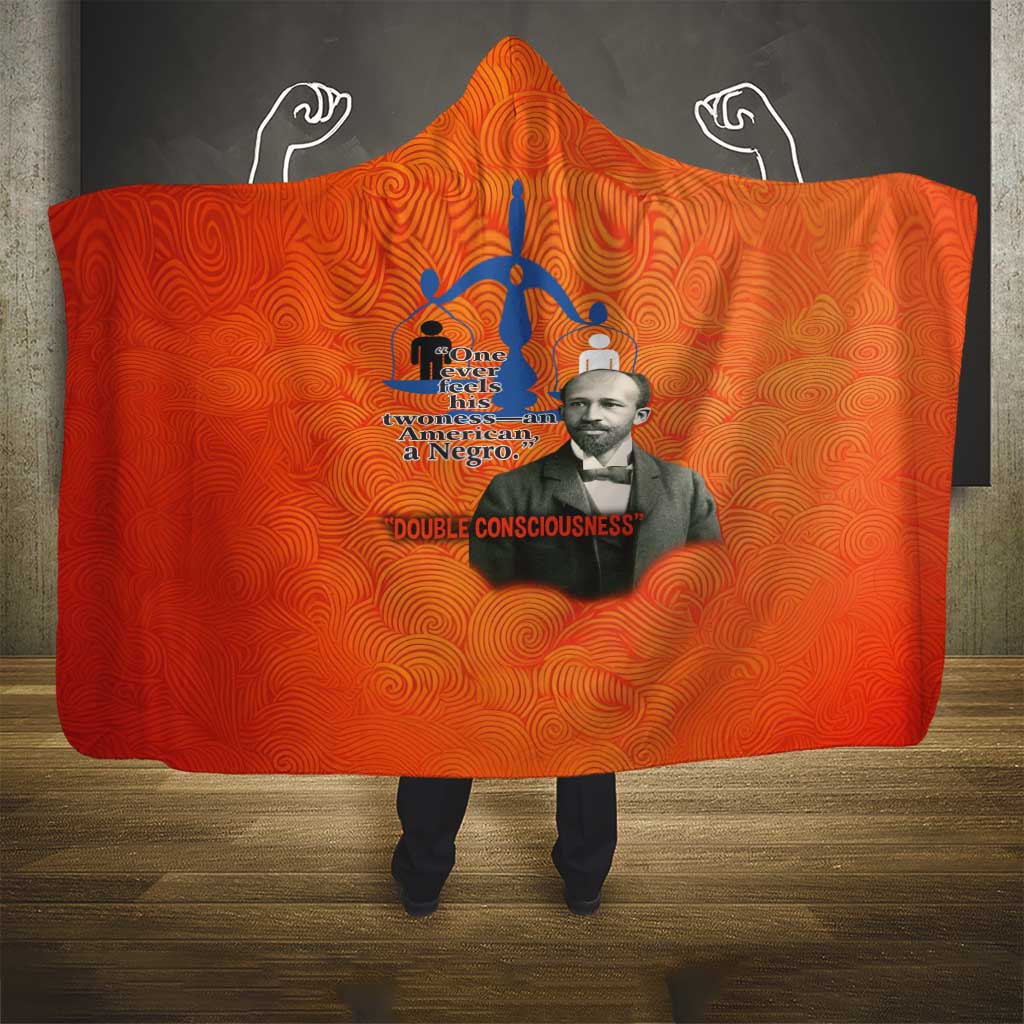 W.E.B. Du Bois Tribute Hooded Blanket W.E.B. Du Bois Tribute - Wonder Print Shop