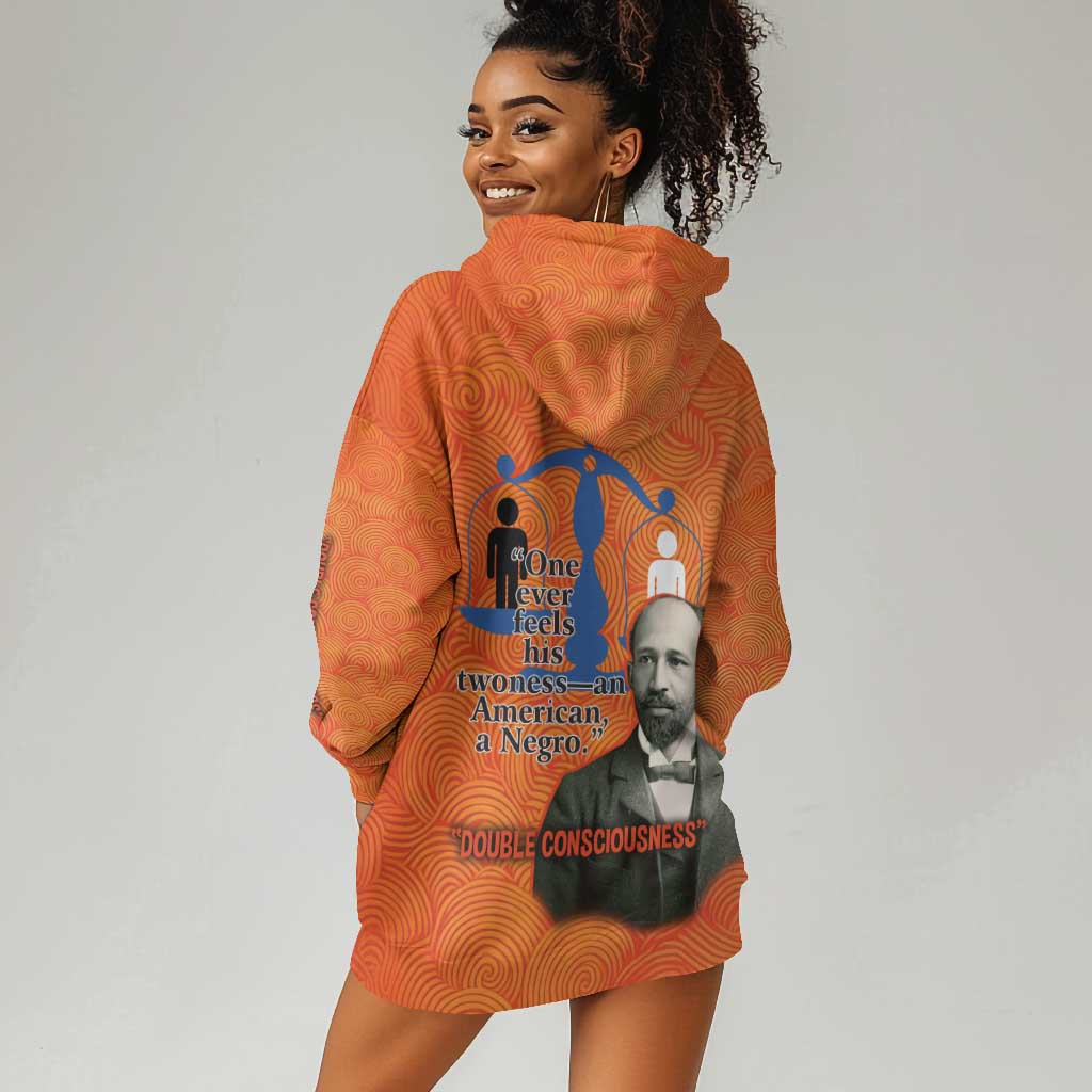 W.E.B. Du Bois Tribute Hoodie Dress W.E.B. Du Bois Tribute - Wonder Print Shop
