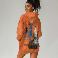 W.E.B. Du Bois Tribute Hoodie Dress W.E.B. Du Bois Tribute - Wonder Print Shop