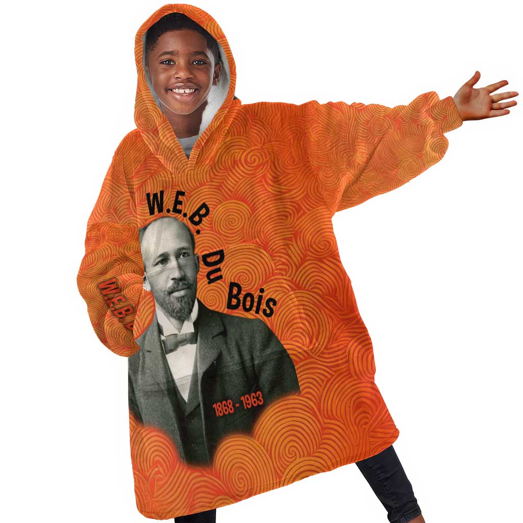 W.E.B. Du Bois Tribute Kid Wearable Blanket Hoodie W.E.B. Du Bois Tribute - Wonder Print Shop
