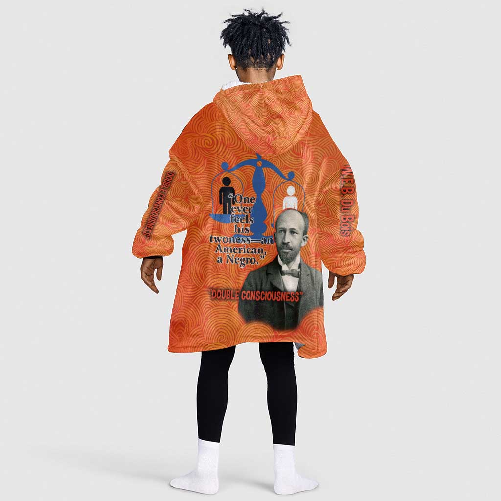 W.E.B. Du Bois Tribute Kid Wearable Blanket Hoodie W.E.B. Du Bois Tribute - Wonder Print Shop