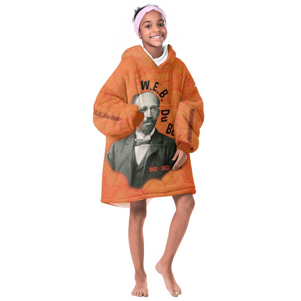 W.E.B. Du Bois Tribute Kid Wearable Blanket Hoodie W.E.B. Du Bois Tribute - Wonder Print Shop