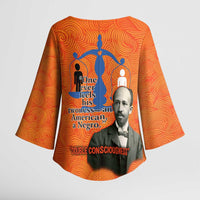 W.E.B. Du Bois Tribute Kimono Sleeve Blouse W.E.B. Du Bois Tribute - Wonder Print Shop