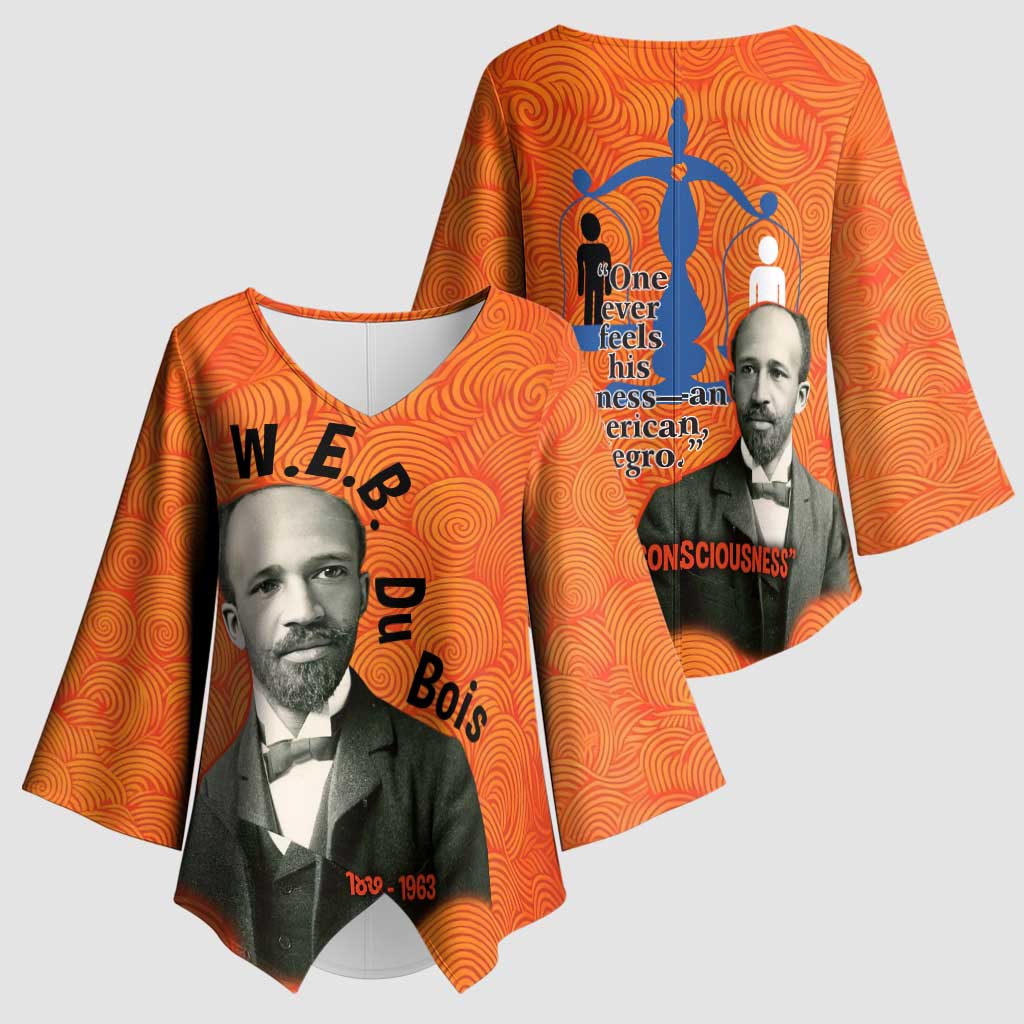 W.E.B. Du Bois Tribute Kimono Sleeve Blouse W.E.B. Du Bois Tribute - Wonder Print Shop
