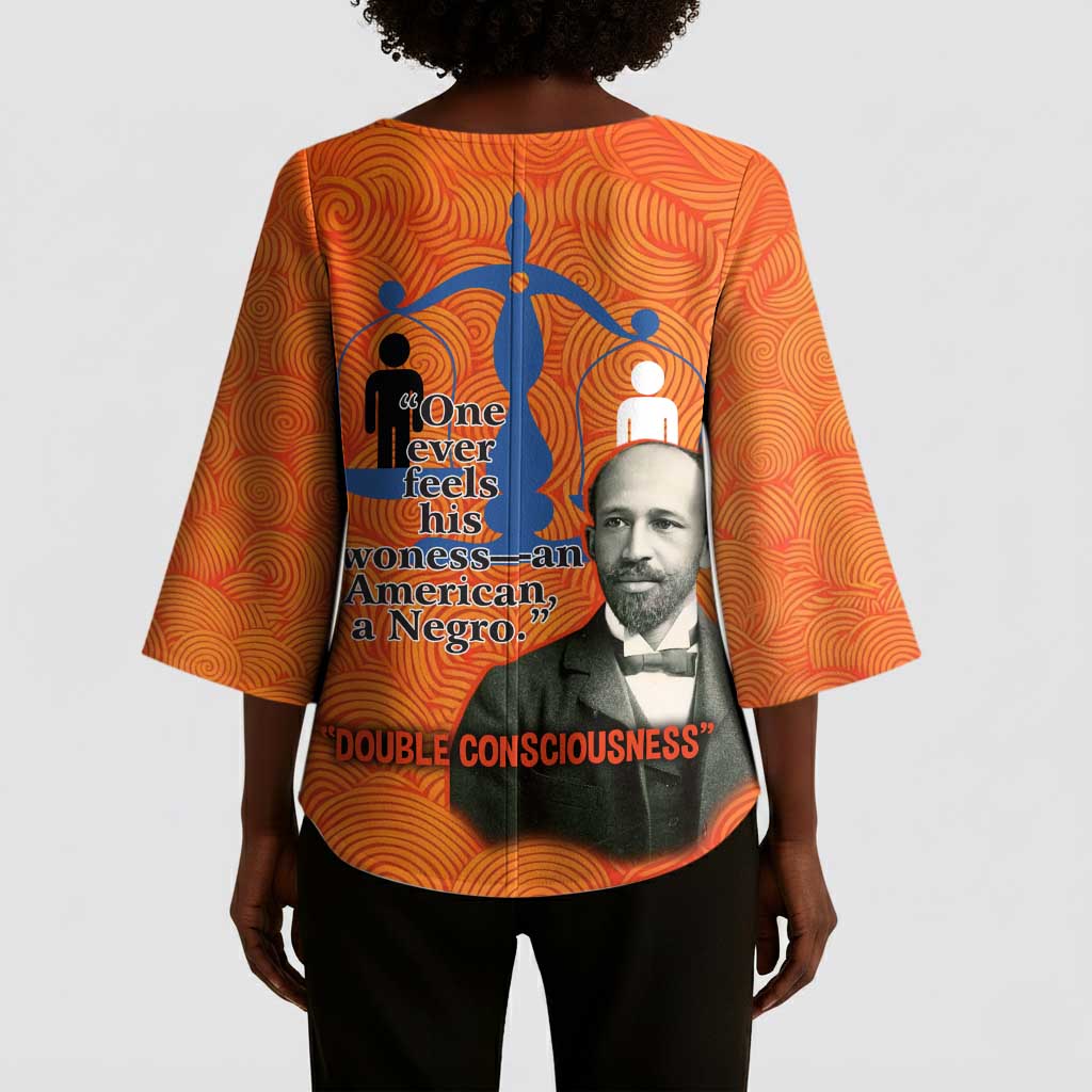 W.E.B. Du Bois Tribute Kimono Sleeve Blouse W.E.B. Du Bois Tribute - Wonder Print Shop