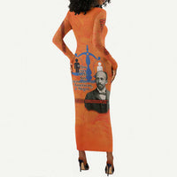 W.E.B. Du Bois Tribute Long Sleeve Bodycon Dress W.E.B. Du Bois Tribute - Wonder Print Shop