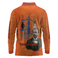 W.E.B. Du Bois Tribute Long Sleeve Polo Shirt W.E.B. Du Bois Tribute - Wonder Print Shop