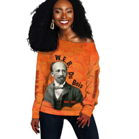 W.E.B. Du Bois Tribute Off Shoulder Sweater W.E.B. Du Bois Tribute - Wonder Print Shop