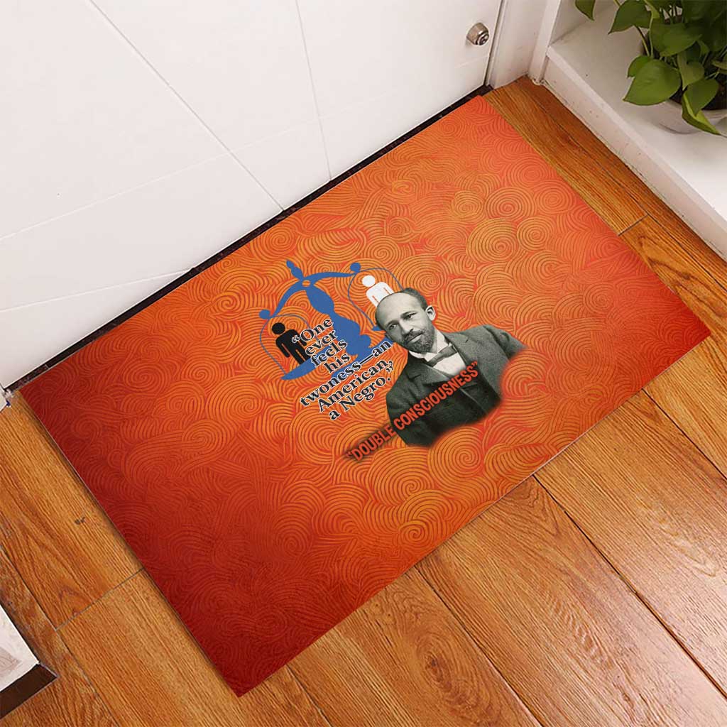 W.E.B. Du Bois Tribute Rubber Doormat W.E.B. Du Bois Tribute - Wonder Print Shop