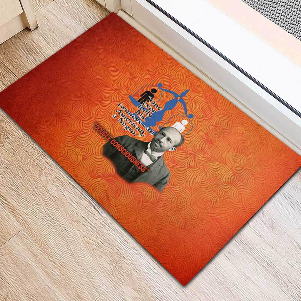 W.E.B. Du Bois Tribute Rubber Doormat W.E.B. Du Bois Tribute - Wonder Print Shop