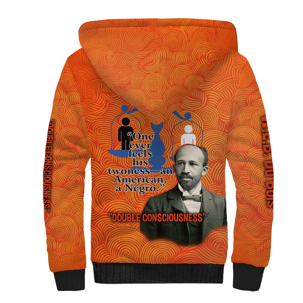 W.E.B. Du Bois Tribute Sherpa Hoodie W.E.B. Du Bois Tribute - Wonder Print Shop