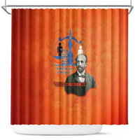 W.E.B. Du Bois Tribute Shower Curtain W.E.B. Du Bois Tribute - Wonder Print Shop
