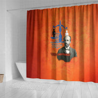 W.E.B. Du Bois Tribute Shower Curtain W.E.B. Du Bois Tribute - Wonder Print Shop