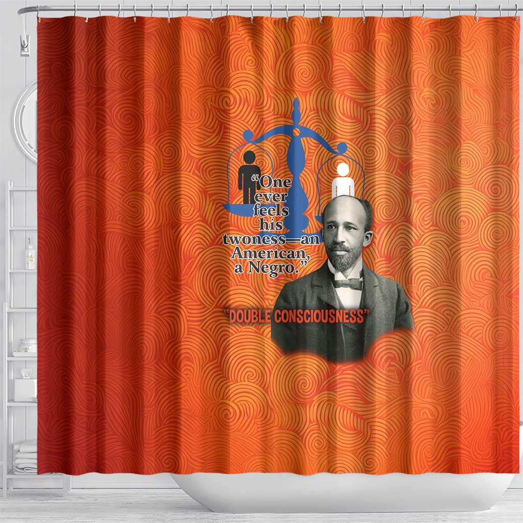W.E.B. Du Bois Tribute Shower Curtain W.E.B. Du Bois Tribute - Wonder Print Shop