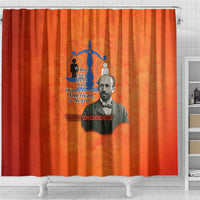 W.E.B. Du Bois Tribute Shower Curtain W.E.B. Du Bois Tribute - Wonder Print Shop