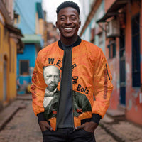 W.E.B. Du Bois Tribute Sleeve Zip Bomber Jacket W.E.B. Du Bois Tribute - Wonder Print Shop