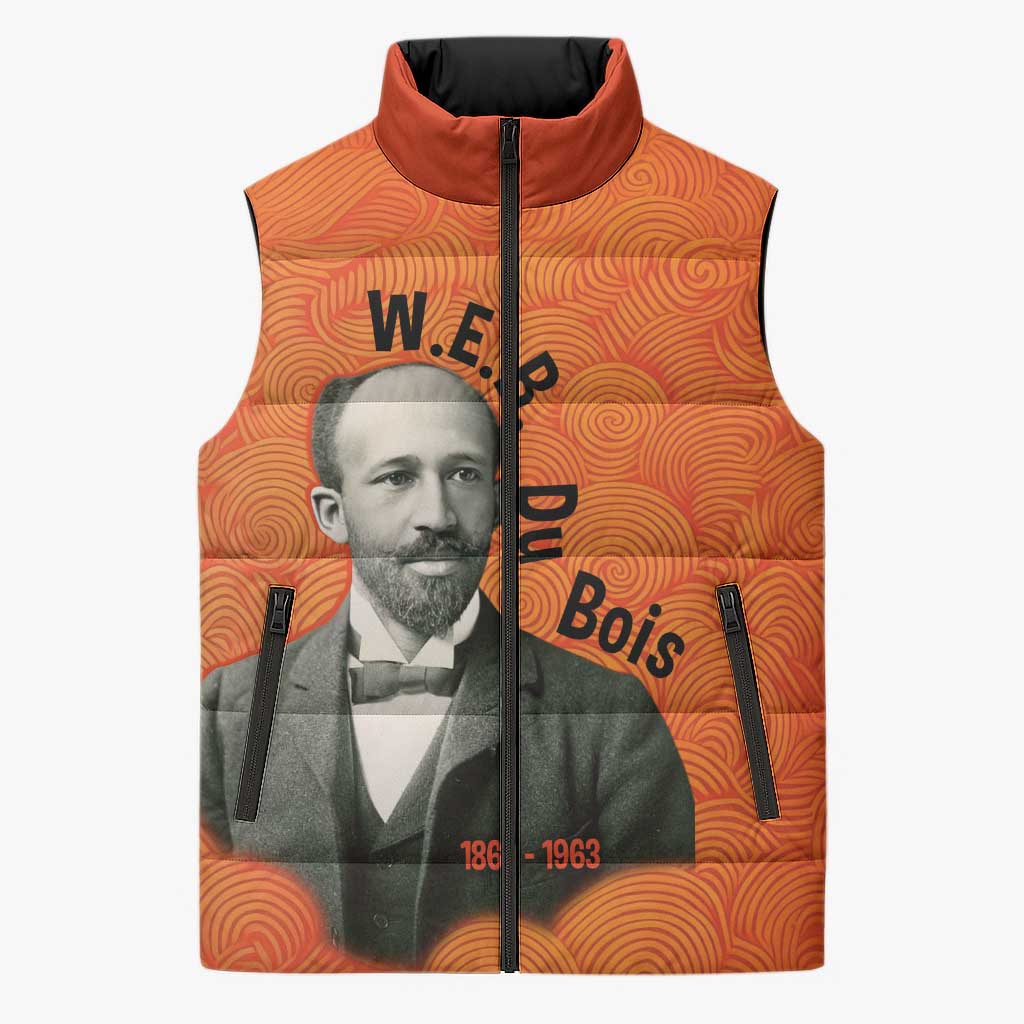 W.E.B. Du Bois Tribute Sleeveless Puffer Jacket W.E.B. Du Bois Tribute - Wonder Print Shop