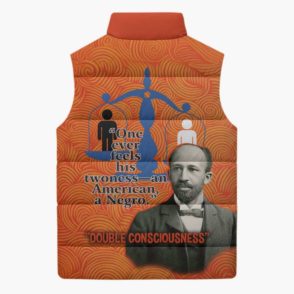 W.E.B. Du Bois Tribute Sleeveless Puffer Jacket W.E.B. Du Bois Tribute - Wonder Print Shop