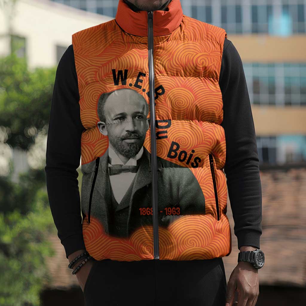 W.E.B. Du Bois Tribute Sleeveless Puffer Jacket W.E.B. Du Bois Tribute - Wonder Print Shop