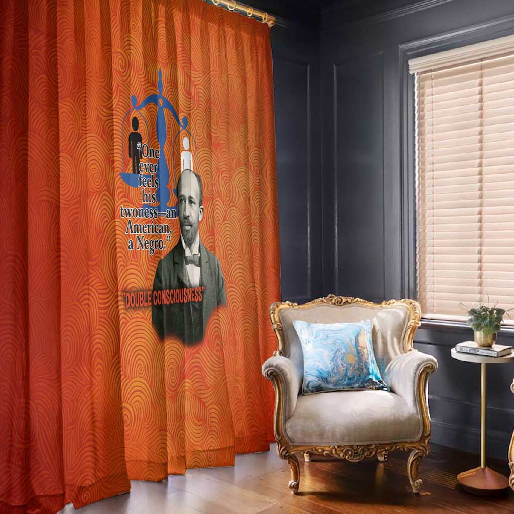 W.E.B. Du Bois Tribute Window Curtain W.E.B. Du Bois Tribute - Wonder Print Shop
