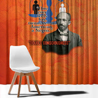 W.E.B. Du Bois Tribute Window Curtain W.E.B. Du Bois Tribute - Wonder Print Shop