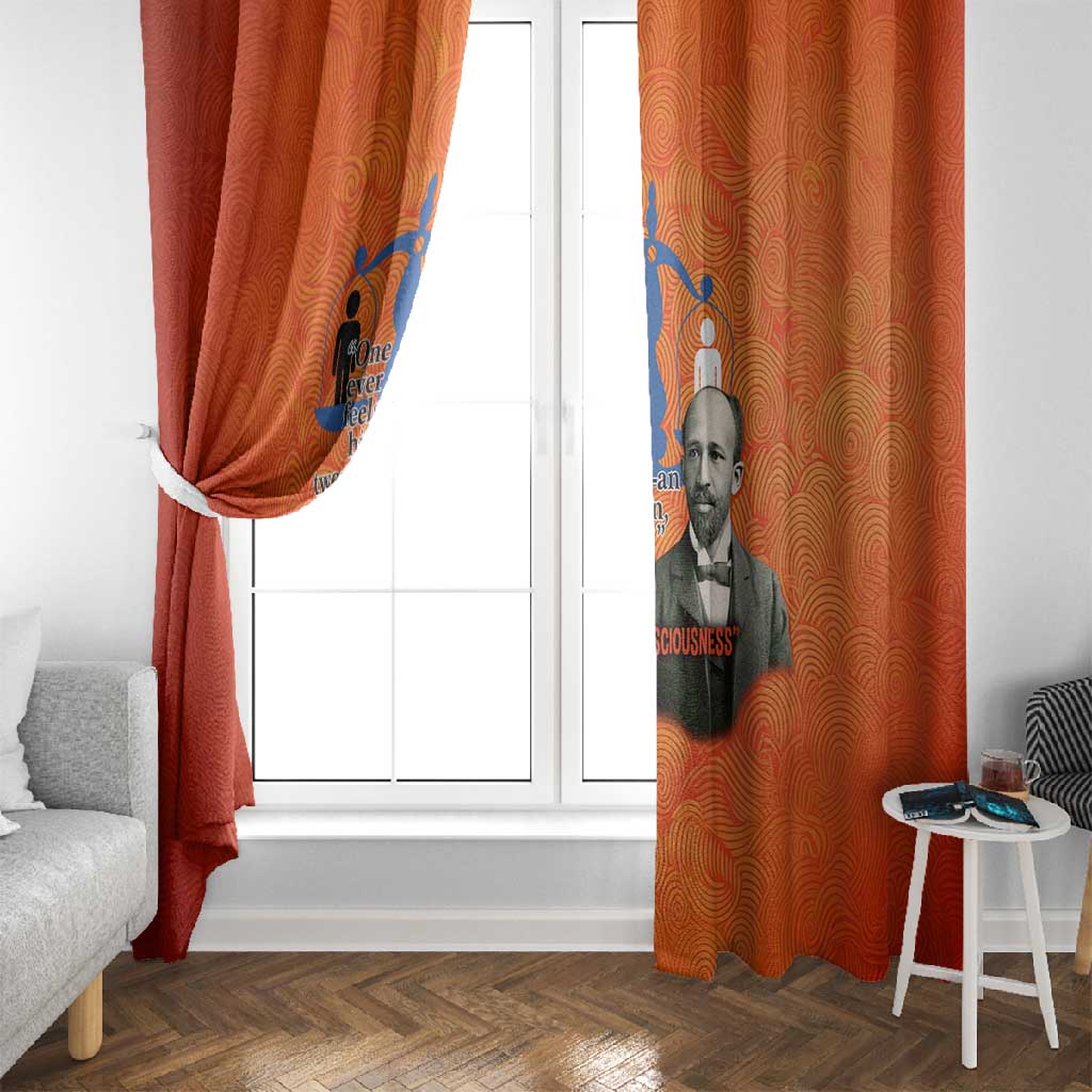 W.E.B. Du Bois Tribute Window Curtain W.E.B. Du Bois Tribute - Wonder Print Shop