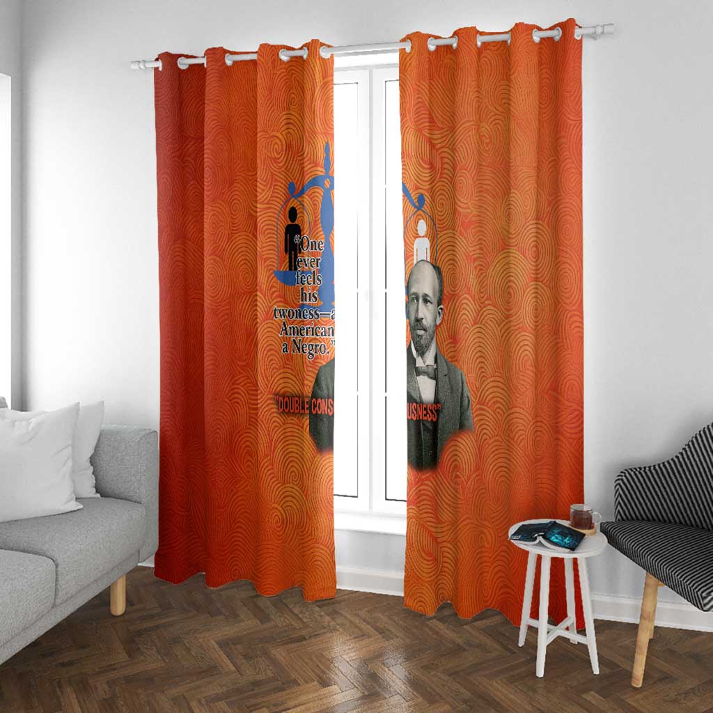 W.E.B. Du Bois Tribute Window Curtain W.E.B. Du Bois Tribute - Wonder Print Shop