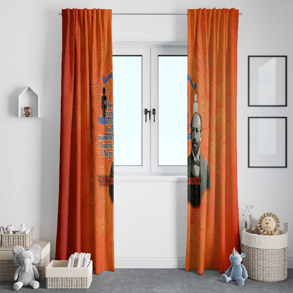 W.E.B. Du Bois Tribute Window Curtain W.E.B. Du Bois Tribute - Wonder Print Shop